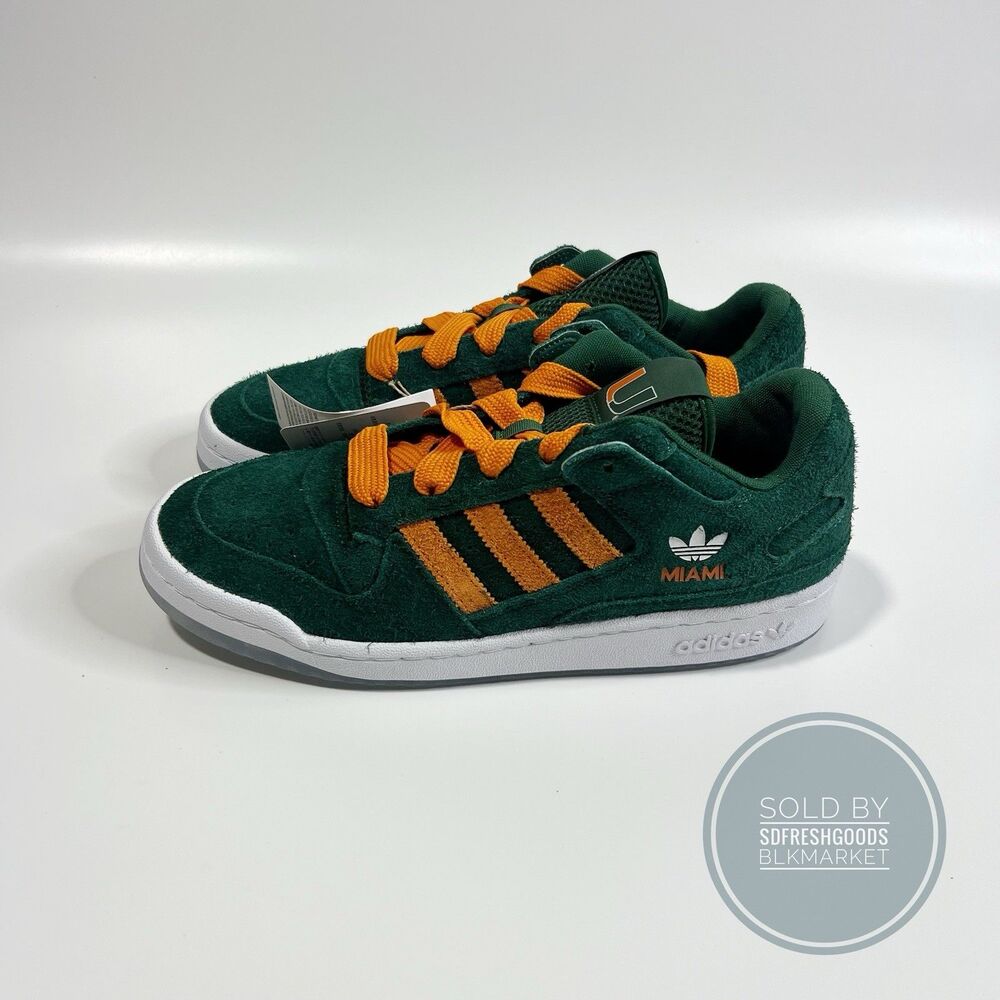 NCAA x Adidas Forum Low “MIAMI 2025” HQ7483 Men’s Shoes Sz 12